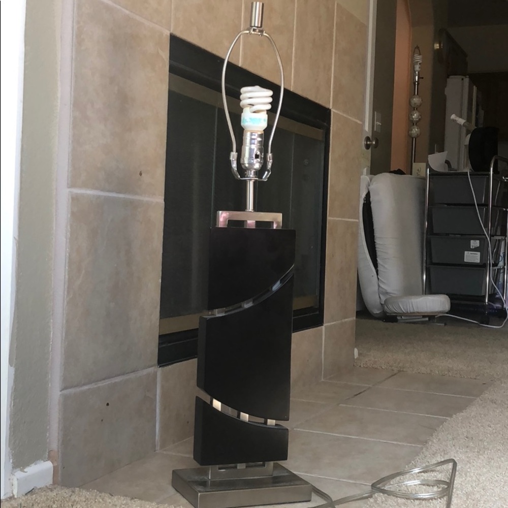 Silver/Cherrywood LAMP